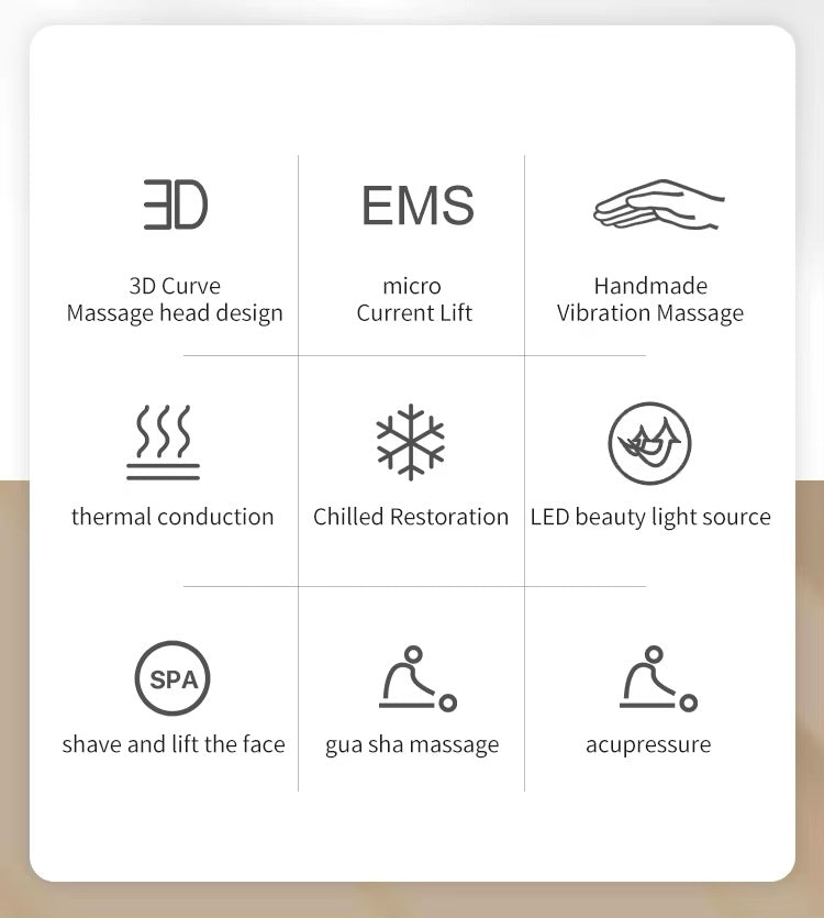 LED Hot & Cold Gua Sha Facial Sculpting Device